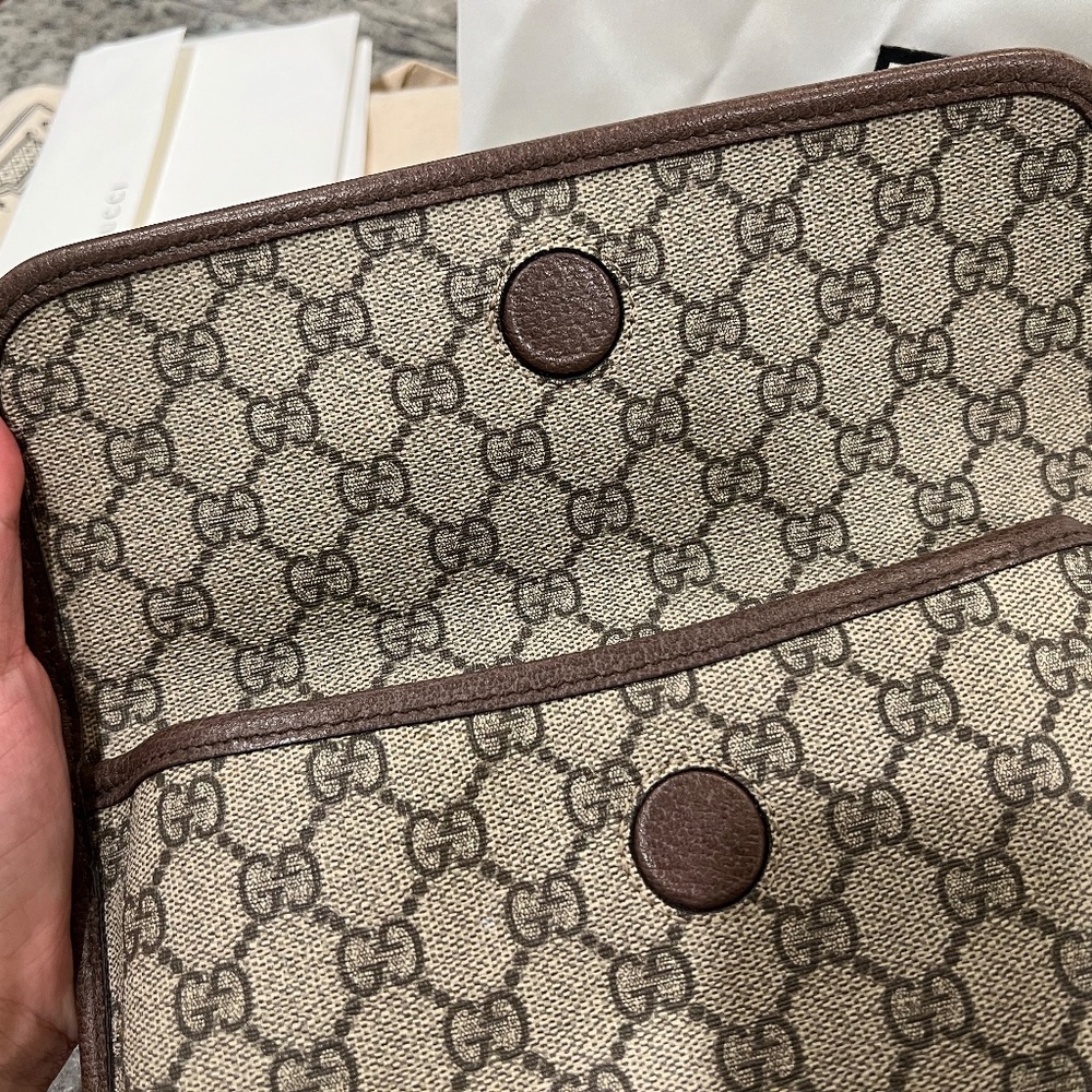 Gucci GG Supreme Canvas Monogram Belt Bag w/canvas tote bag - Picture 10 of 16